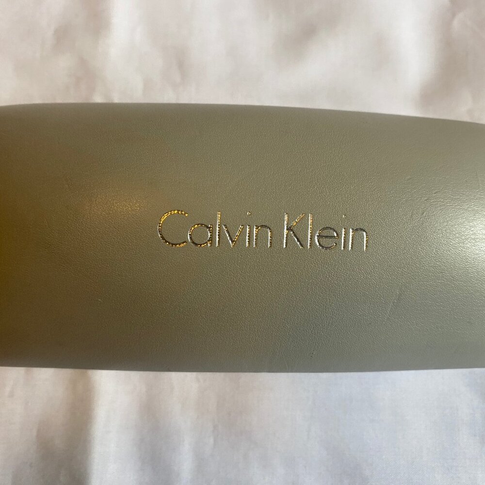 Silver Gray Color Calvin Klein Sunglasses Glasses Case Only 6.25" x 2.5" x 1.5"